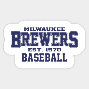 Brewers Milwaukee Baseball Sticker